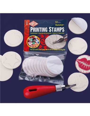 Pack 10 sellos circulares adhesivos