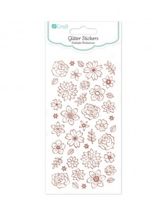 Glitter Stickers Flowers