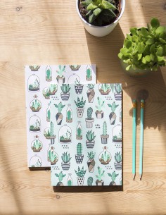 Set de 2 cuadernos Cactus Lover